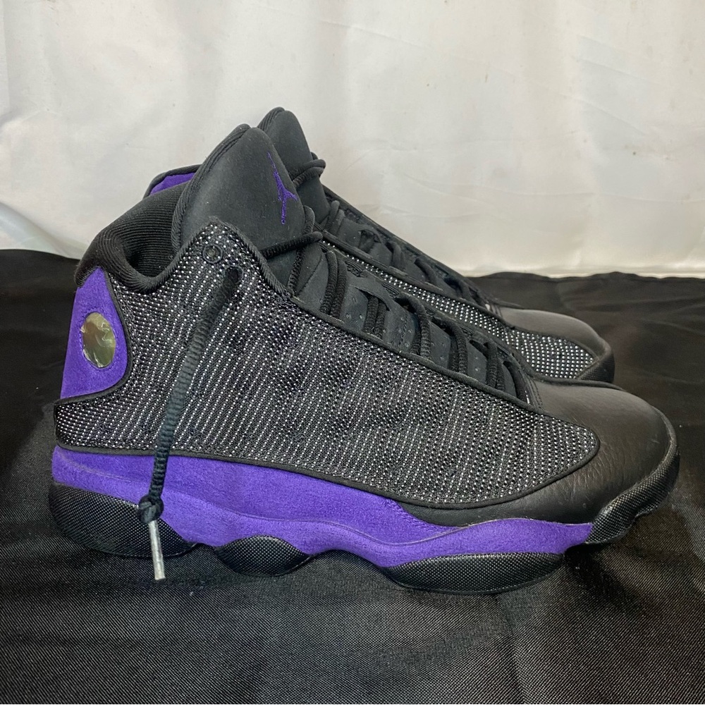 Jordan 13 Court Purple Size 10 With Box And Free Bape Socks - Picture 5 of 7